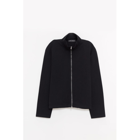 OUR LEGACY BLACK ATHLETIC SHRUNKEN FULLZIP JACKET